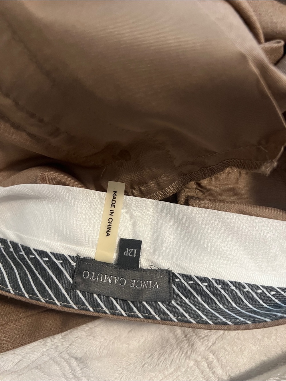 Vince Camuto Men’s Tan Dress Pants